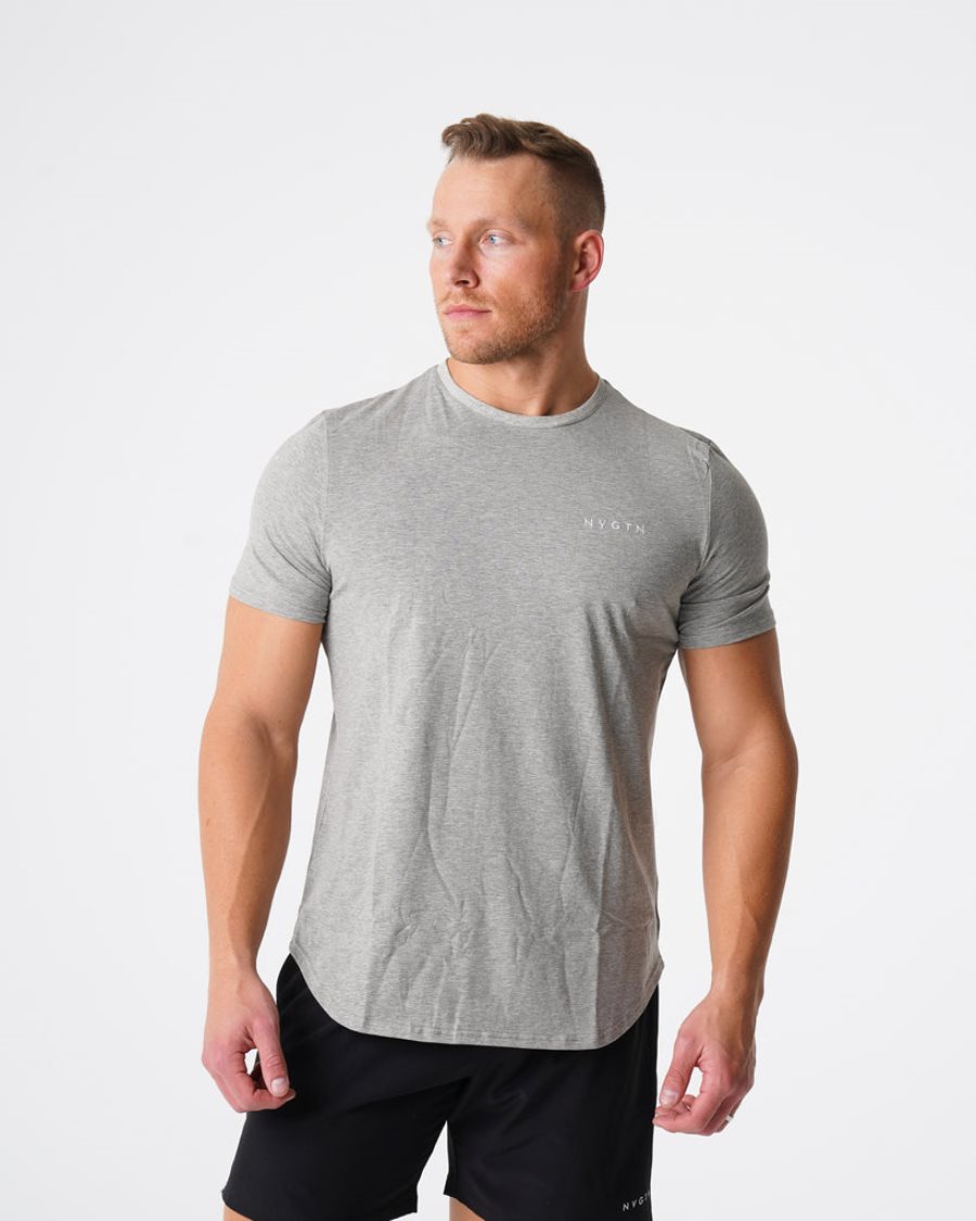 Camiseta NVGTN Pulse Fitted Hombre Gris España | P7fJJ6K2