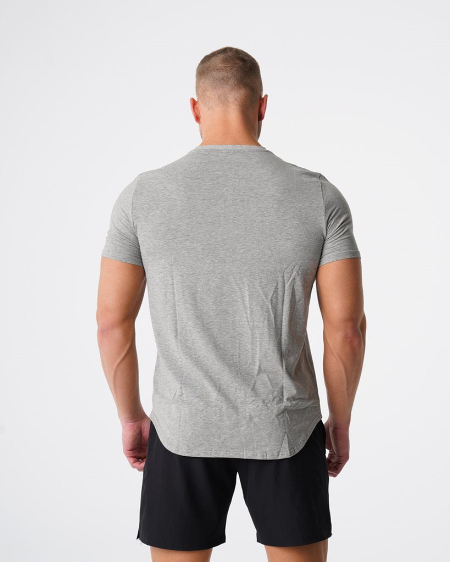 Camiseta NVGTN Pulse Fitted Hombre Gris España | P7fJJ6K2