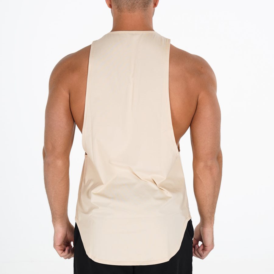 Camiseta Tirantes NVGTN Pulse Edge Hombre Beige España | 2WwJAycD