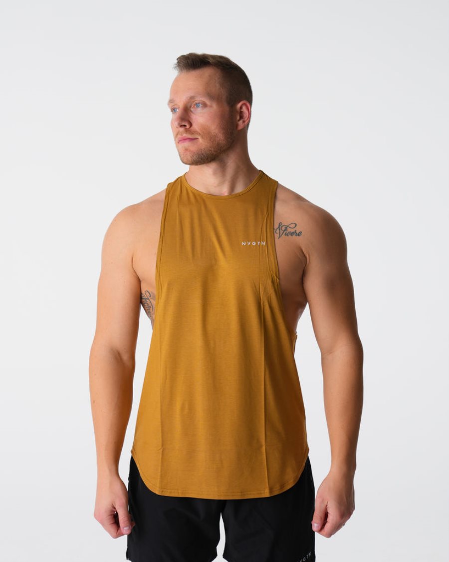 Camiseta Tirantes NVGTN Pulse Edge Hombre Naranjas España | 6p6qd5TA