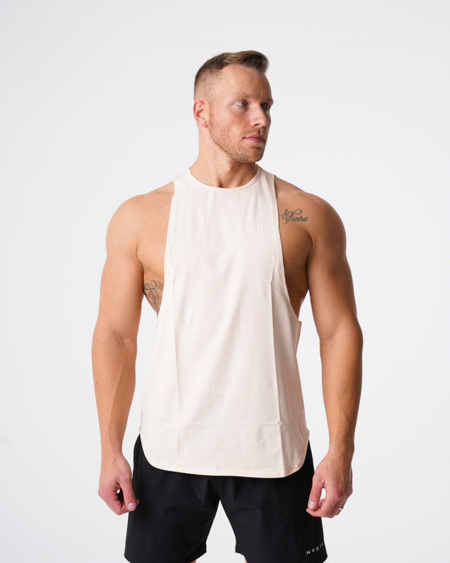 Camiseta Tirantes NVGTN Pulse Edge Hombre Blancas España | SzP8ANel