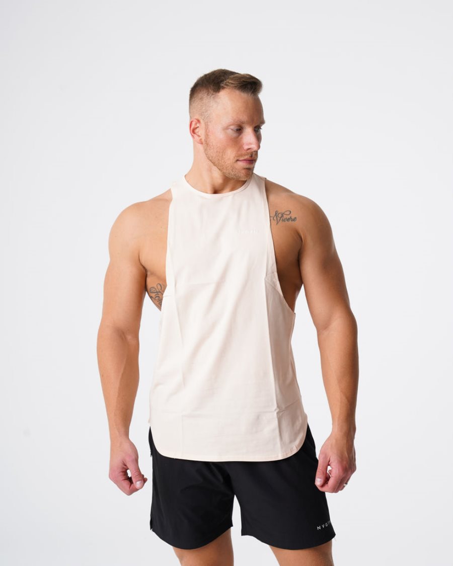 Camiseta Tirantes NVGTN Pulse Edge Hombre Blancas España | SzP8ANel