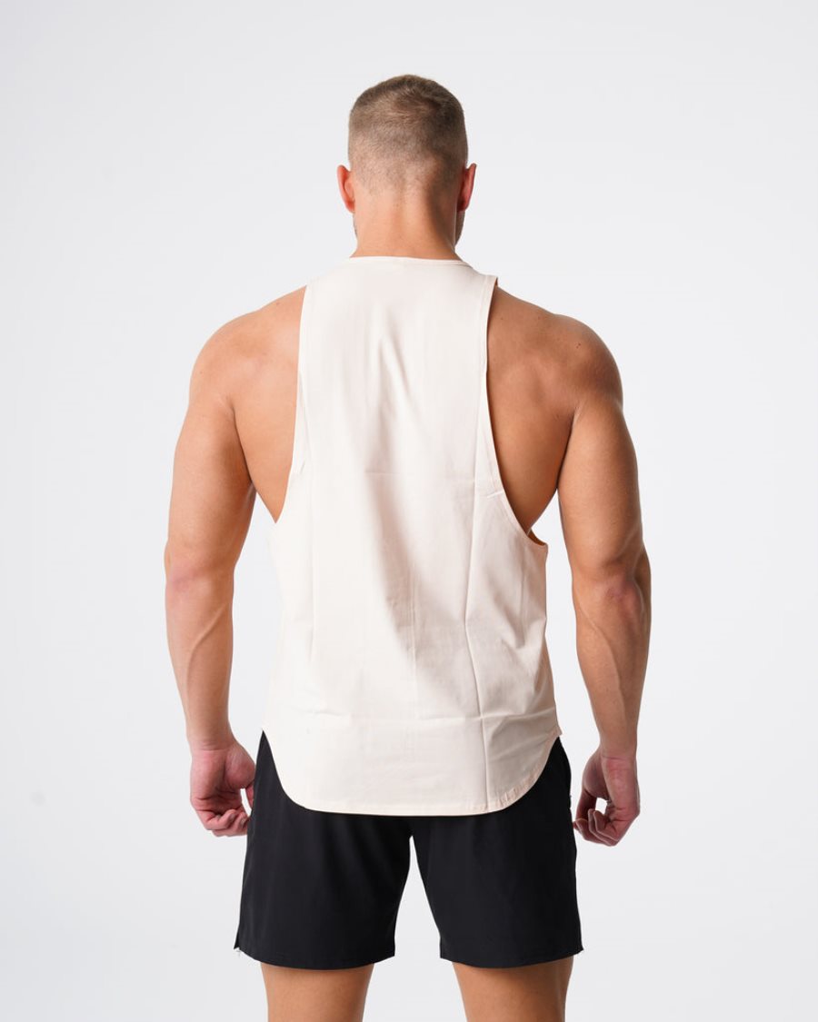 Camiseta Tirantes NVGTN Pulse Edge Hombre Blancas España | SzP8ANel