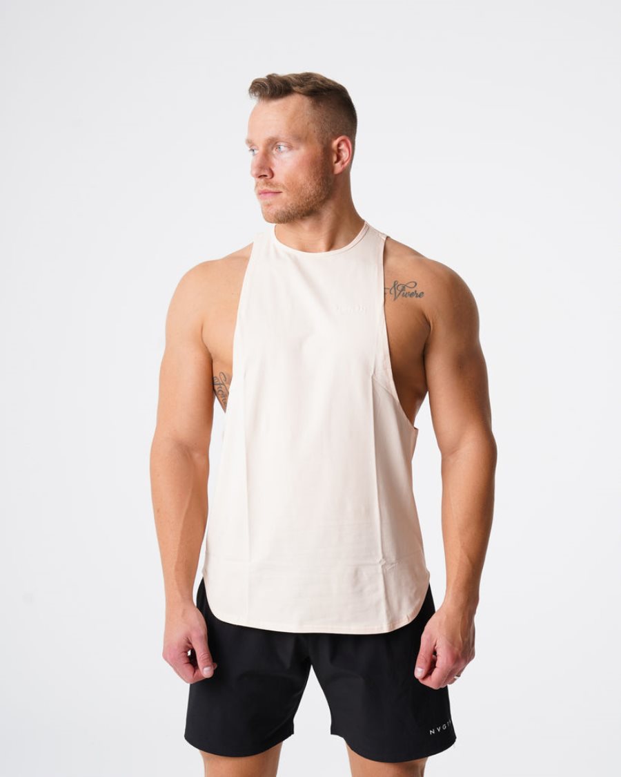 Camiseta Tirantes NVGTN Pulse Edge Hombre Blancas España | SzP8ANel