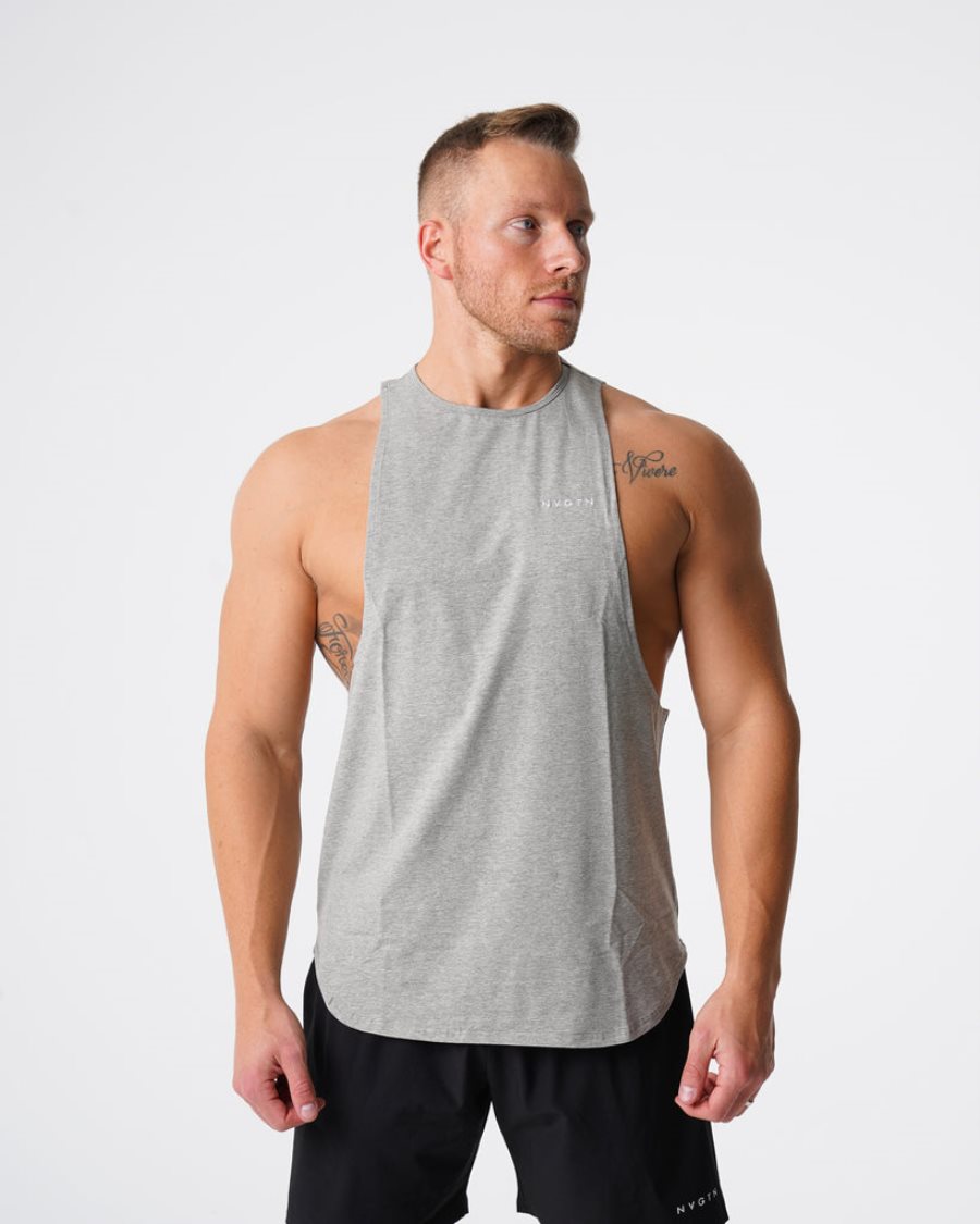 Camiseta Tirantes NVGTN Pulse Edge Hombre Gris España | UoBZg3AD