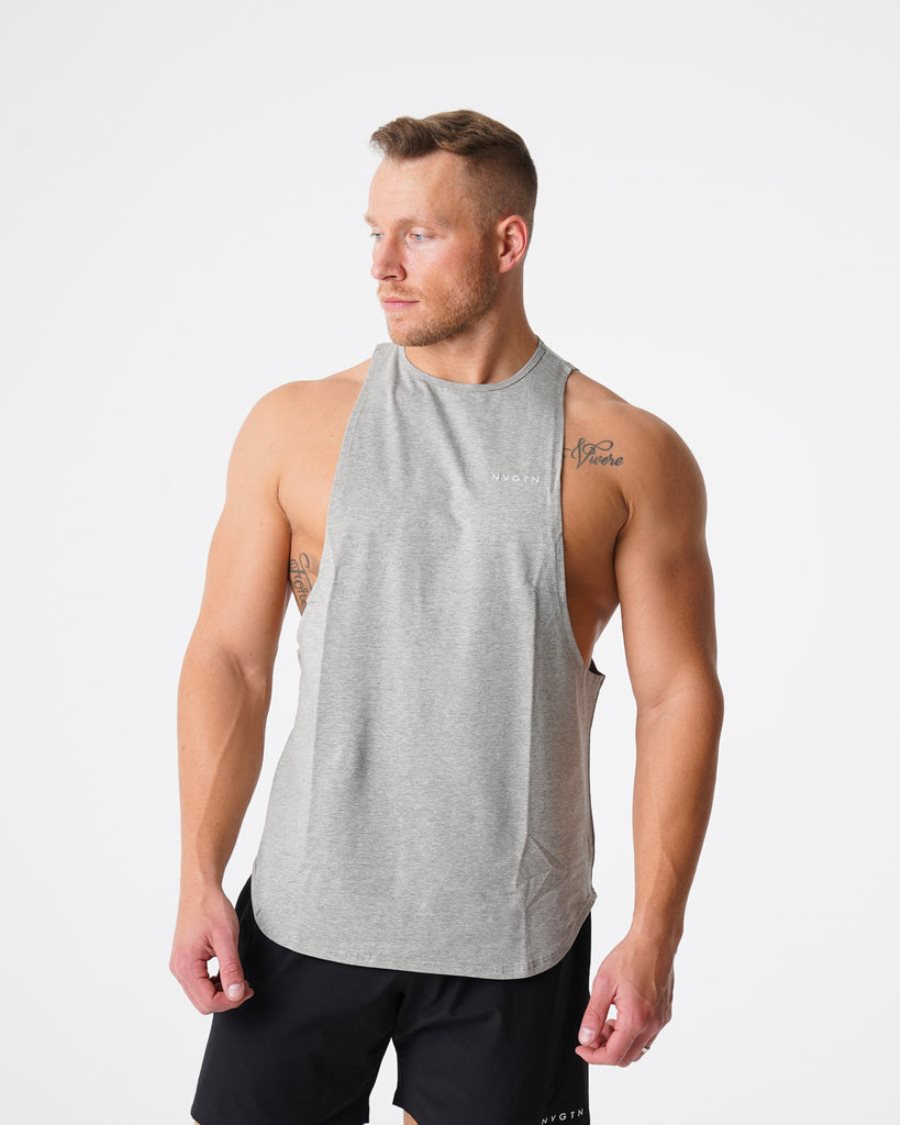 Camiseta Tirantes NVGTN Pulse Edge Hombre Gris España | UoBZg3AD