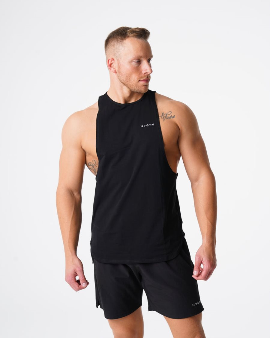 Camiseta Tirantes NVGTN Pulse Edge Hombre Negras España | bxAXC8Iq