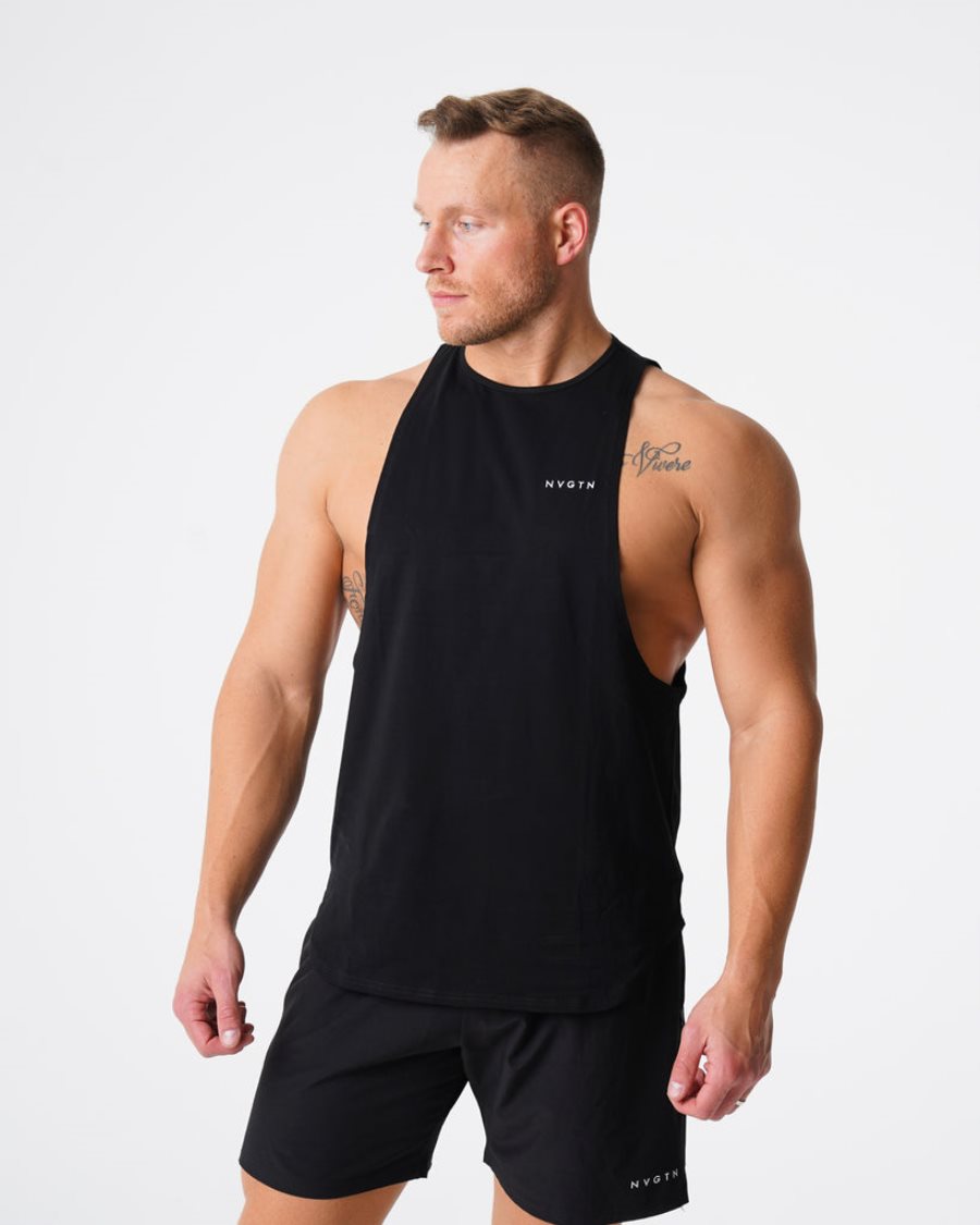 Camiseta Tirantes NVGTN Pulse Edge Hombre Negras España | bxAXC8Iq