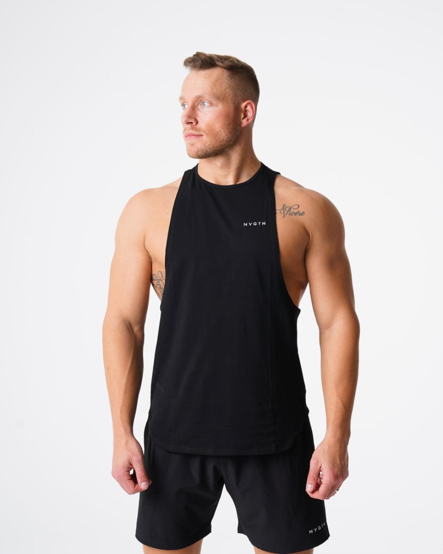 Camiseta Tirantes NVGTN Pulse Edge Hombre Negras España | bxAXC8Iq