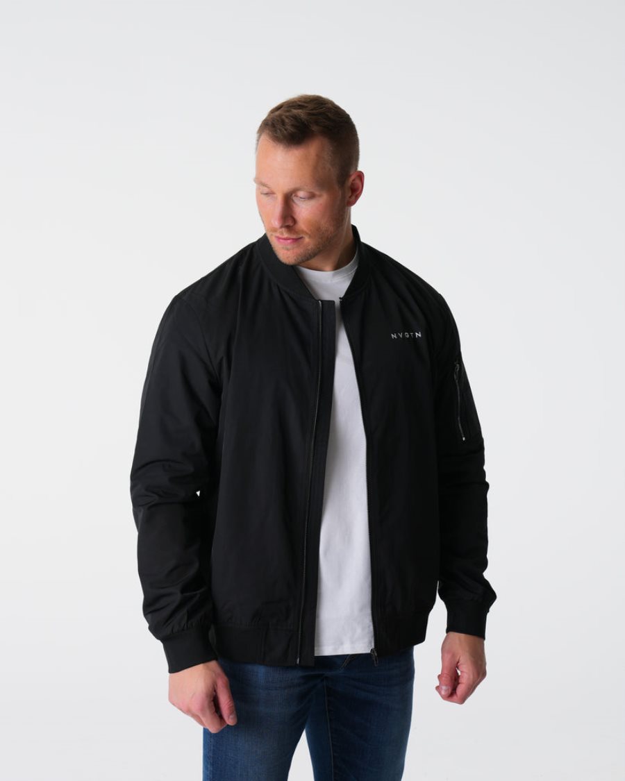 Chaquetas NVGTN Bomber Hombre Negras España | 7idPYdfk