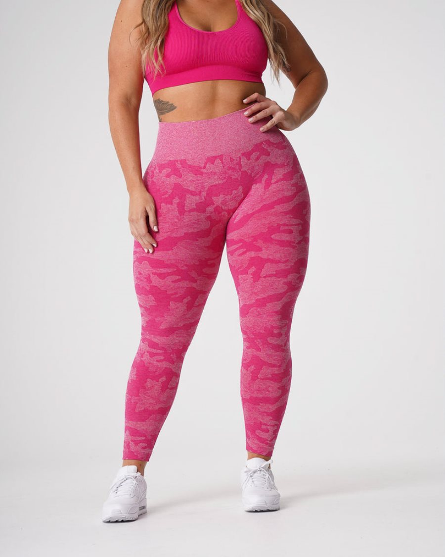 Leggins NVGTN Camo Seamless Mujer Fucsia España | 2Oahiq46