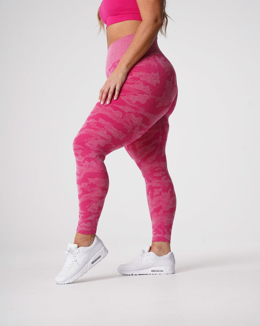 Leggins NVGTN Camo Seamless Mujer Fucsia España | 2Oahiq46