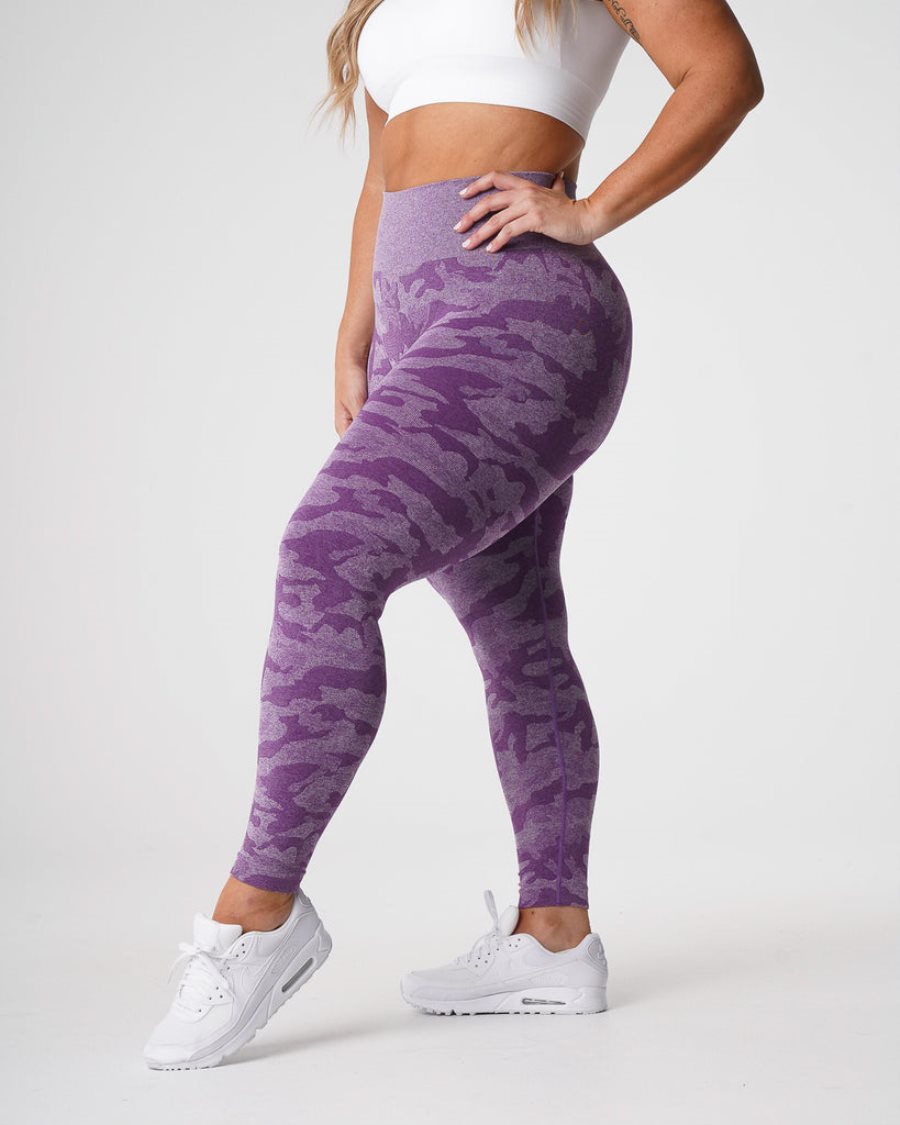 Leggins NVGTN Camo Seamless Mujer Moradas España | bd8jt6QG