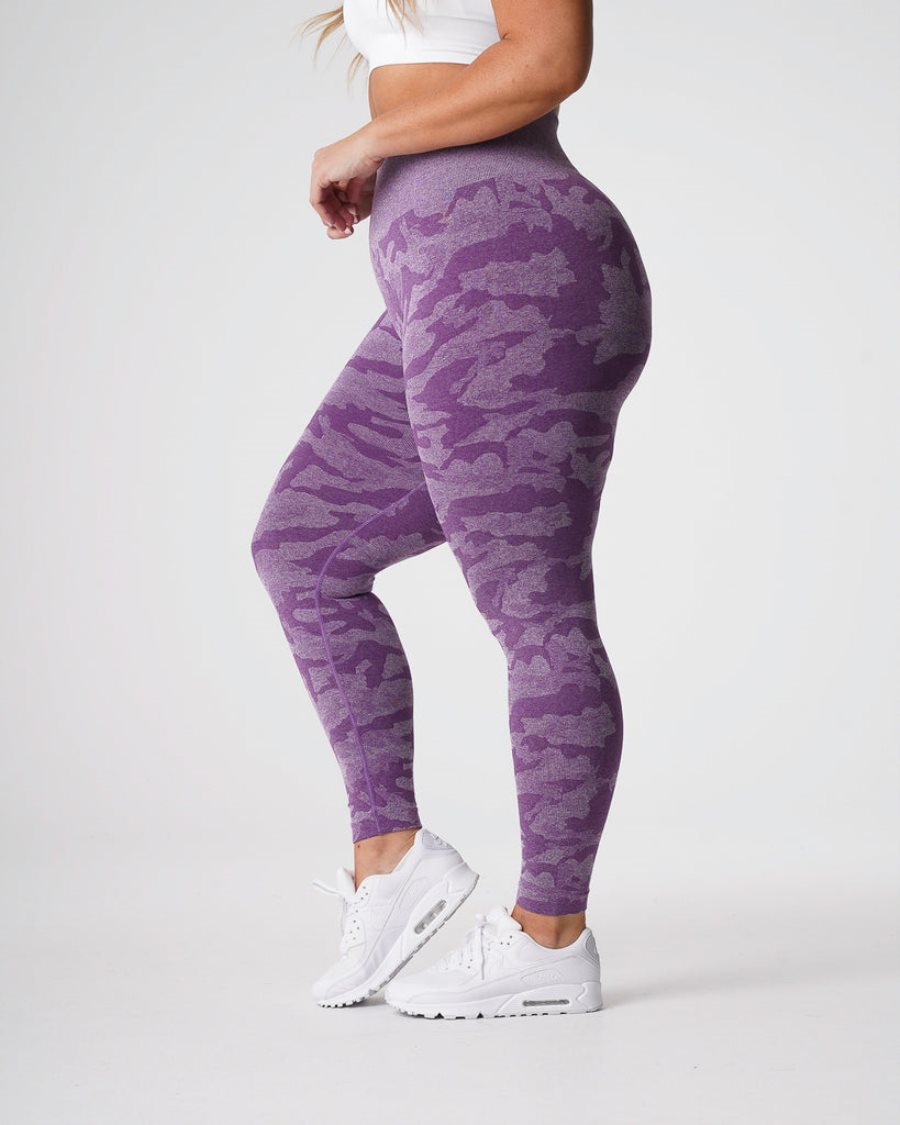 Leggins NVGTN Camo Seamless Mujer Moradas España | bd8jt6QG