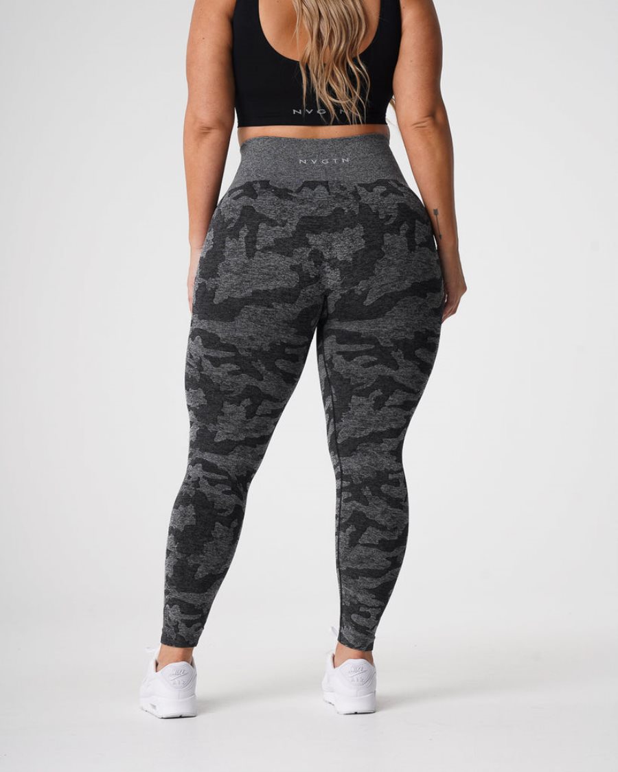 Leggins NVGTN Camo Seamless Mujer Negras España | UsJvcXh1