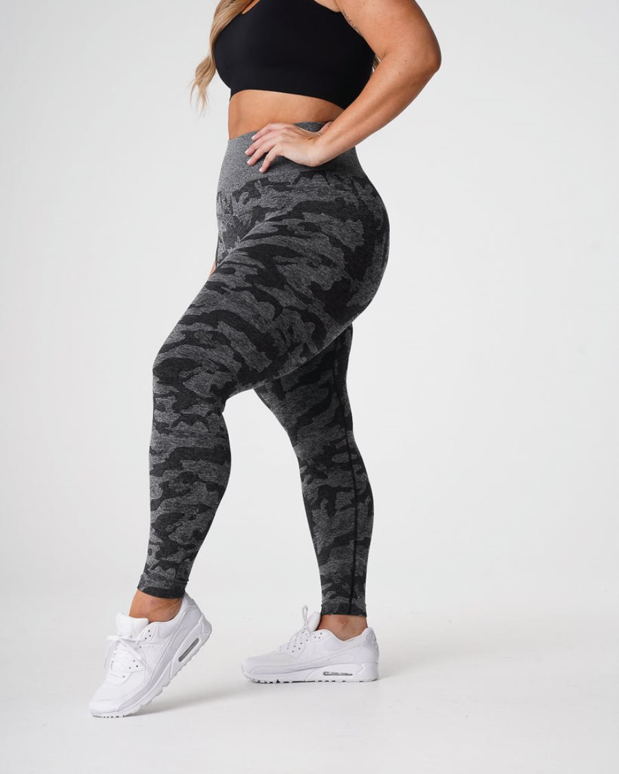 Leggins NVGTN Camo Seamless Mujer Negras España | UsJvcXh1