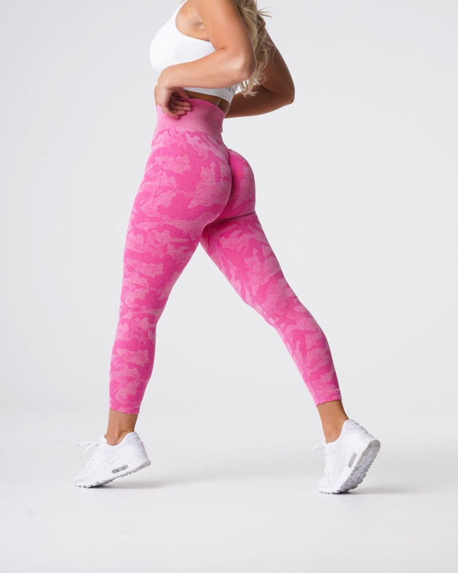 Leggins NVGTN Camo Seamless Mujer Rosas España | SQ1xhGSP