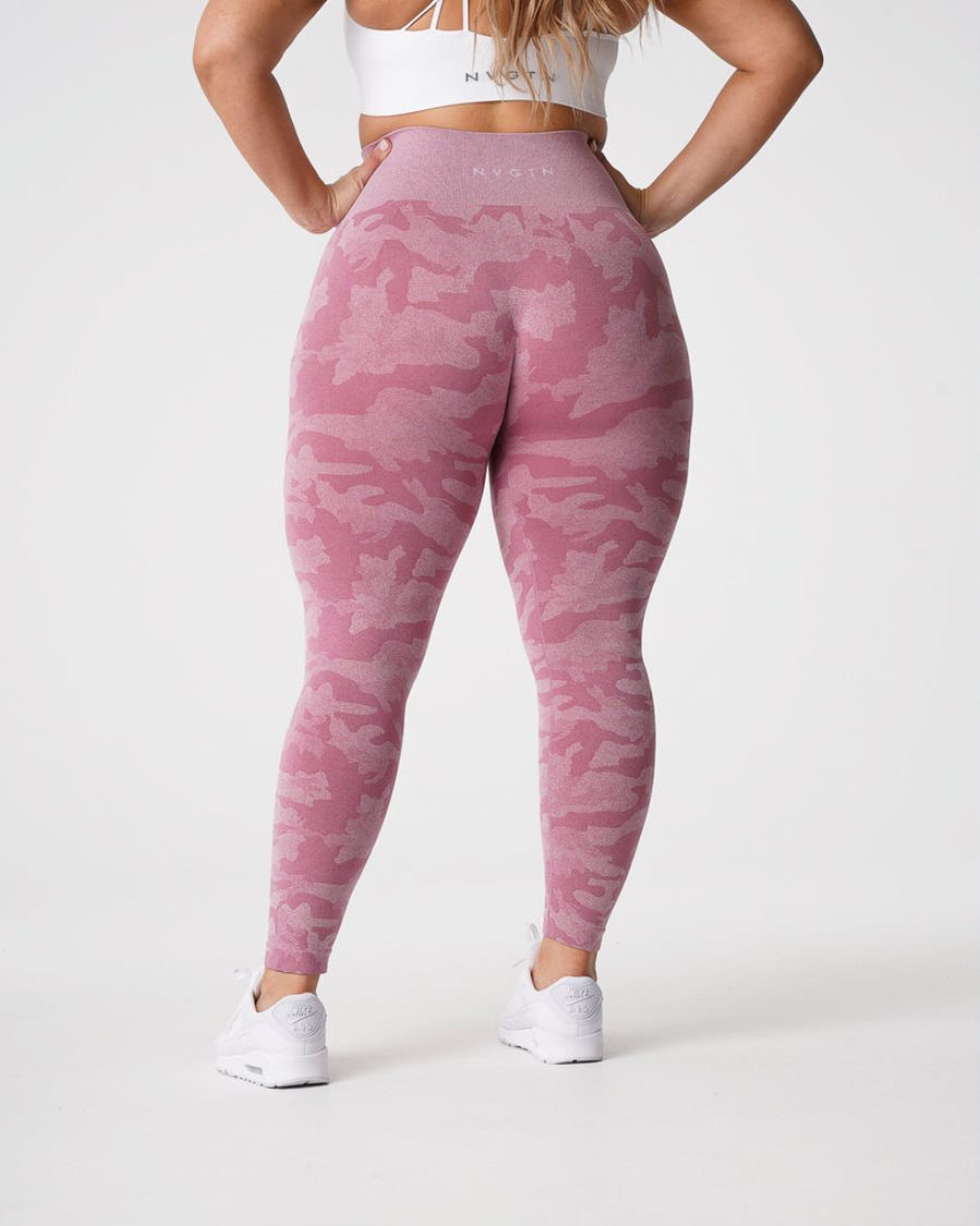 Leggins NVGTN Camo Seamless Mujer Rosas España | k7KFEUVF