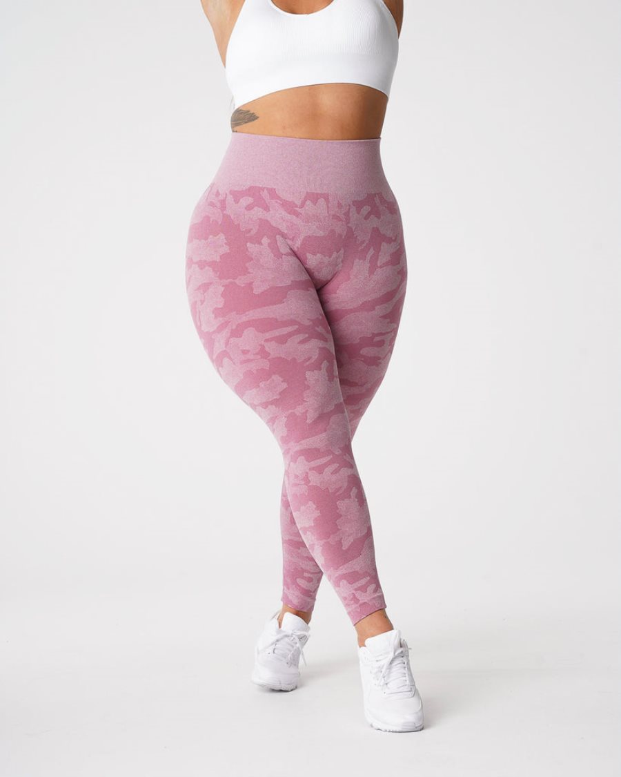 Leggins NVGTN Camo Seamless Mujer Rosas España | k7KFEUVF