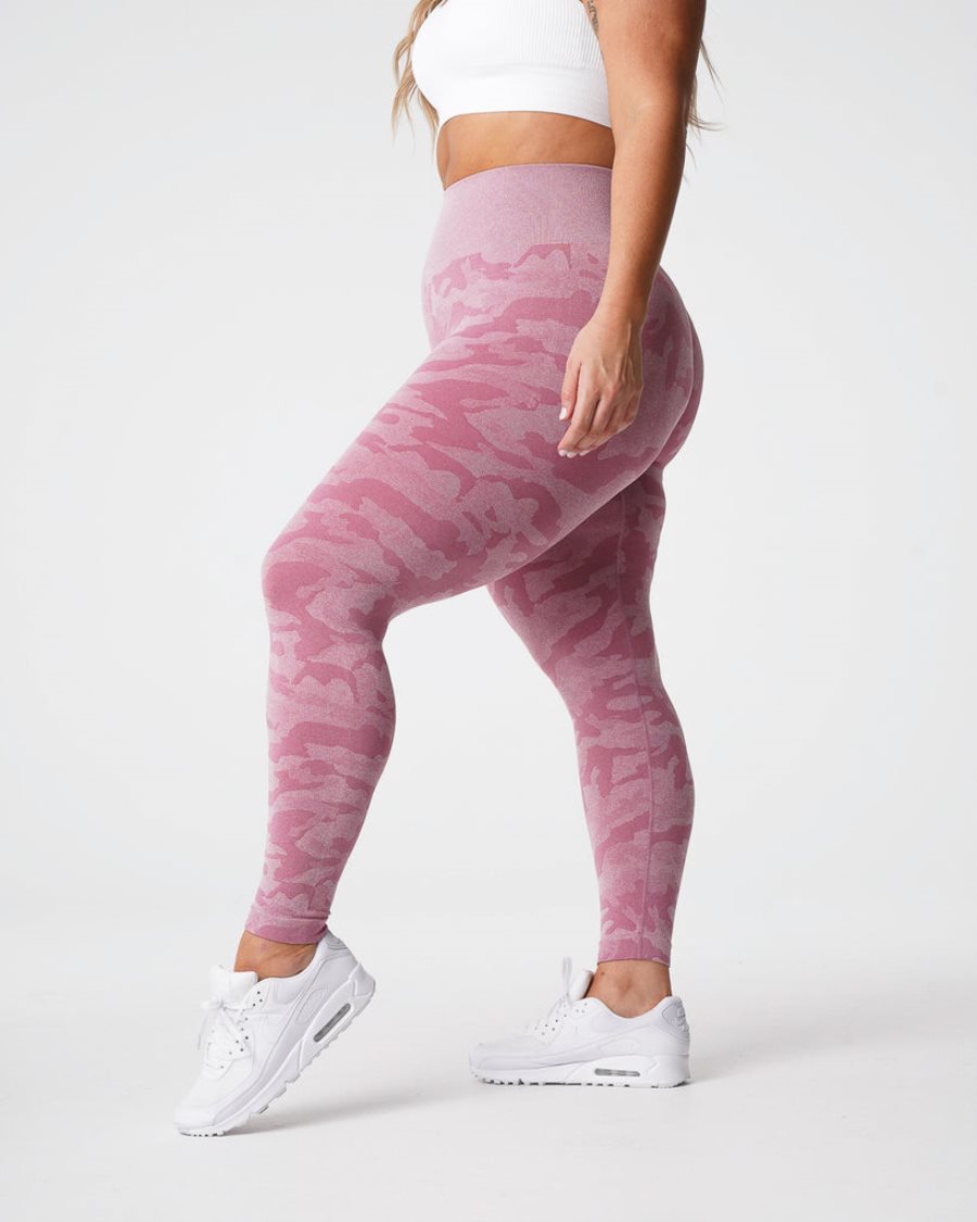 Leggins NVGTN Camo Seamless Mujer Rosas España | k7KFEUVF