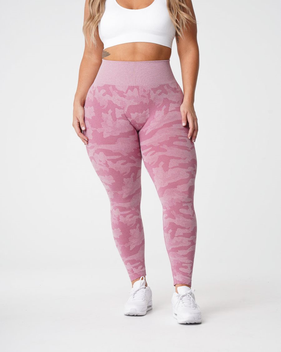 Leggins NVGTN Camo Seamless Mujer Rosas España | k7KFEUVF