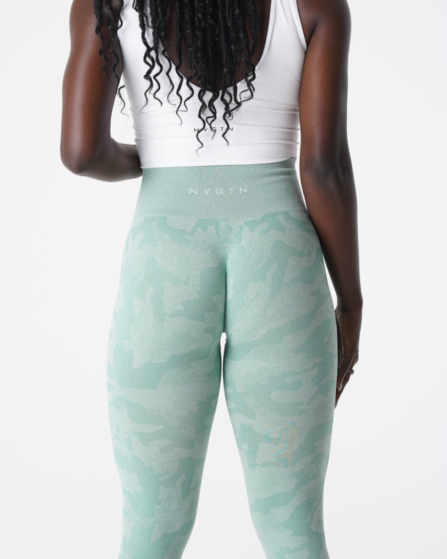 Leggins NVGTN Camo Seamless Mujer Verde España | KsKLPmnS