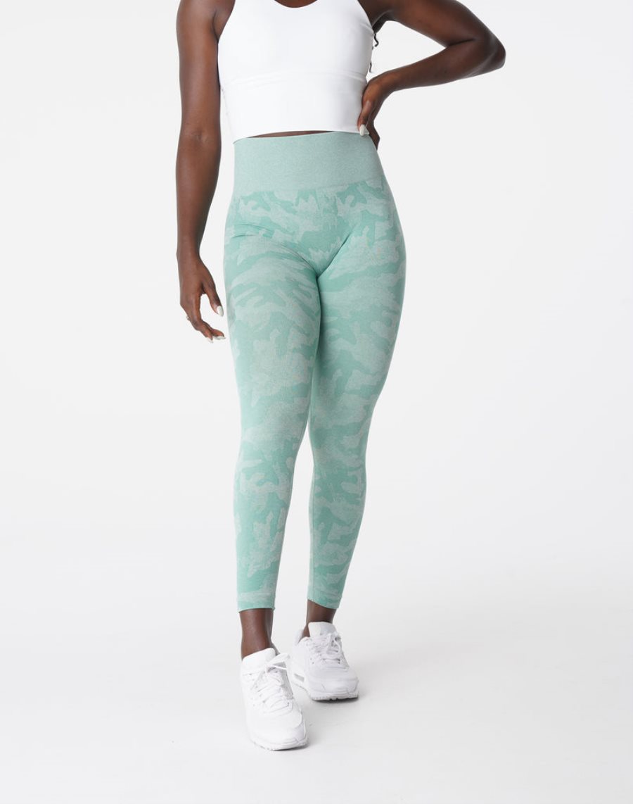 Leggins NVGTN Camo Seamless Mujer Verde España | KsKLPmnS