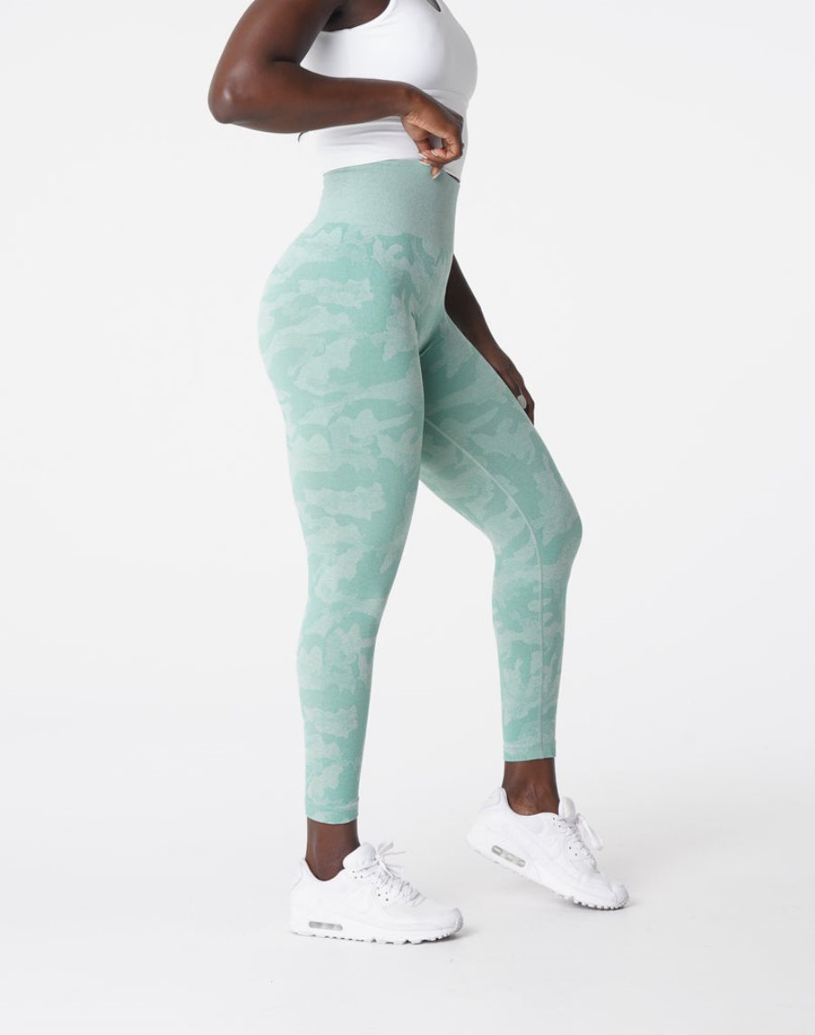 Leggins NVGTN Camo Seamless Mujer Verde España | KsKLPmnS