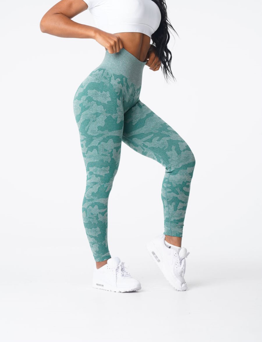 Leggins NVGTN Camo Seamless Mujer Verde España | r2xlVNPq