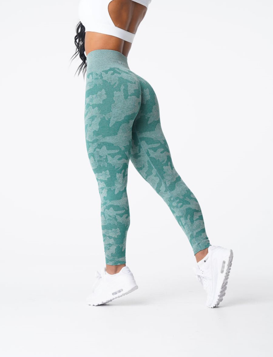 Leggins NVGTN Camo Seamless Mujer Verde España | r2xlVNPq