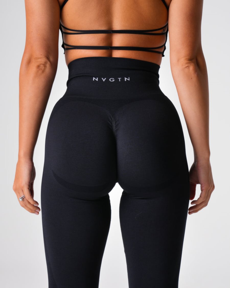 Leggins NVGTN Contour 2.0 Seamless Mujer Negras España | fwcZ7CT8