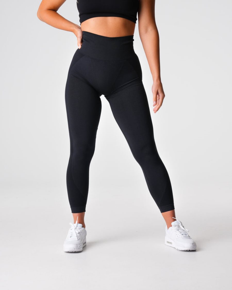 Leggins NVGTN Contour 2.0 Seamless Mujer Negras España | fwcZ7CT8