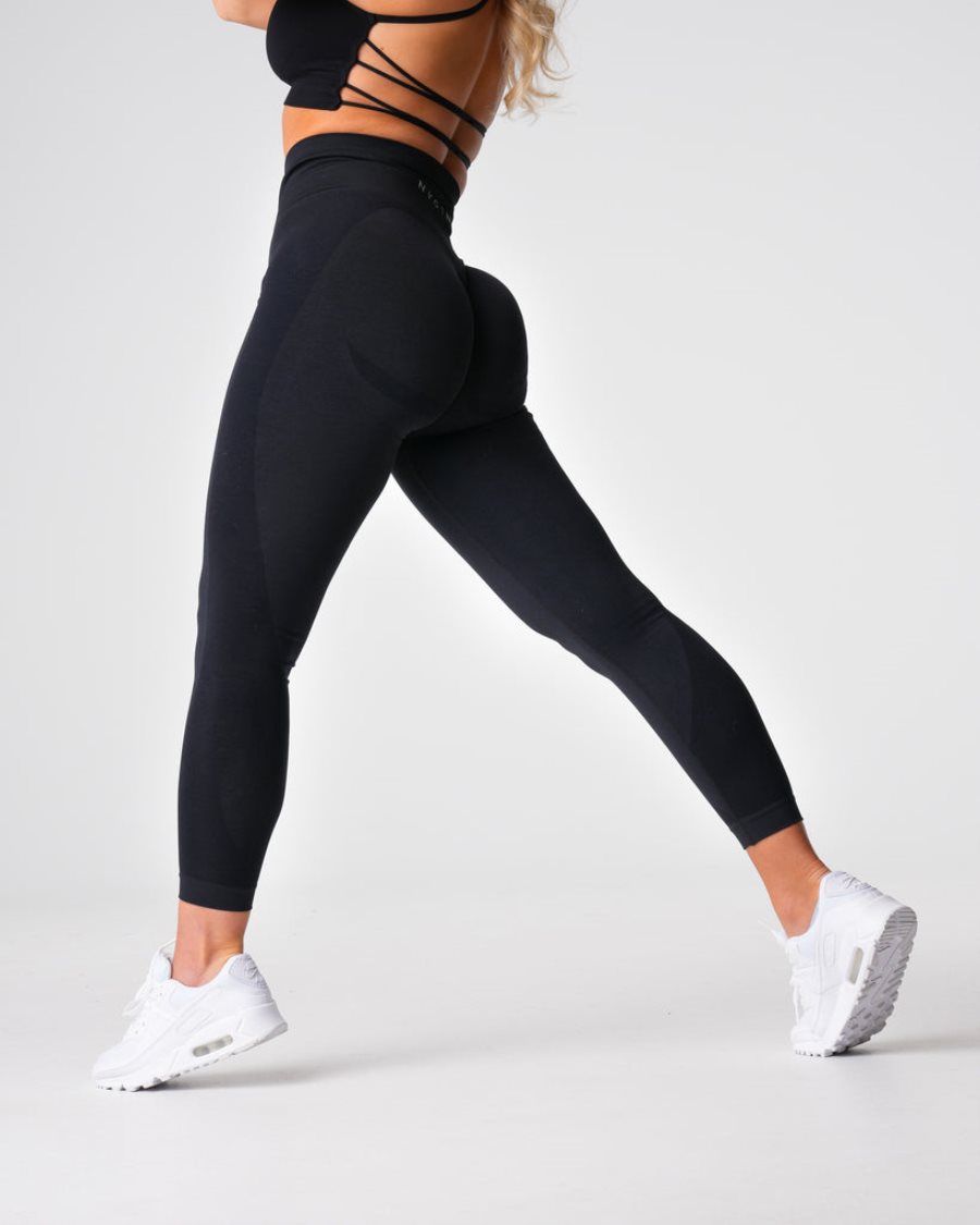 Leggins NVGTN Contour 2.0 Seamless Mujer Negras España | fwcZ7CT8