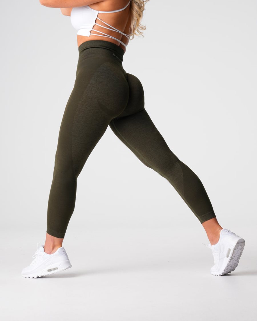 Leggins NVGTN Contour 2.0 Seamless Mujer Verde Oliva España | sAfsWjqv