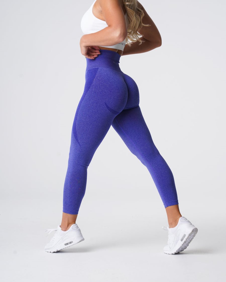 Leggins NVGTN Contour Seamless Mujer Azules España | OjqgqHna