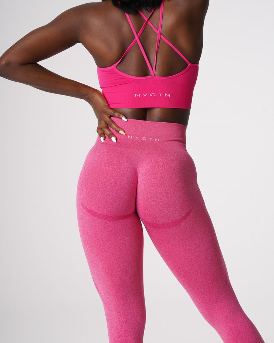 Leggins NVGTN Contour Seamless Mujer Fucsia España | 6flrbGKW