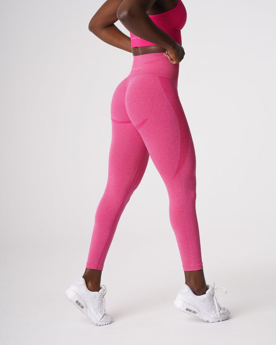 Leggins NVGTN Contour Seamless Mujer Fucsia España | 6flrbGKW