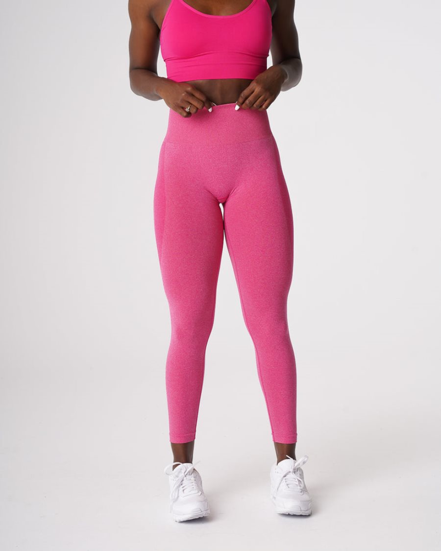 Leggins NVGTN Contour Seamless Mujer Fucsia España | 6flrbGKW