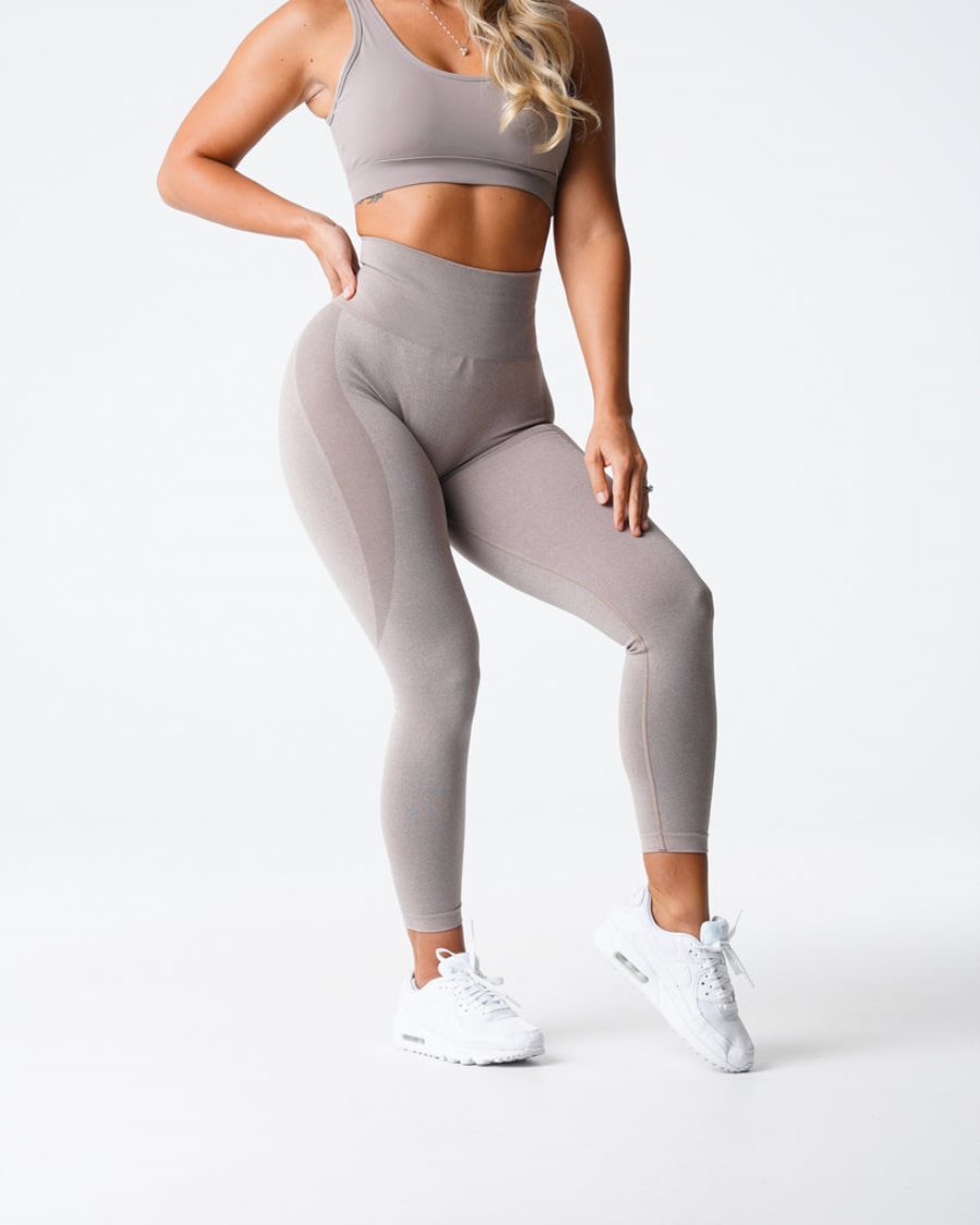 Leggins NVGTN Contour Seamless Mujer Gris Marrones España | CIHM0OQ8