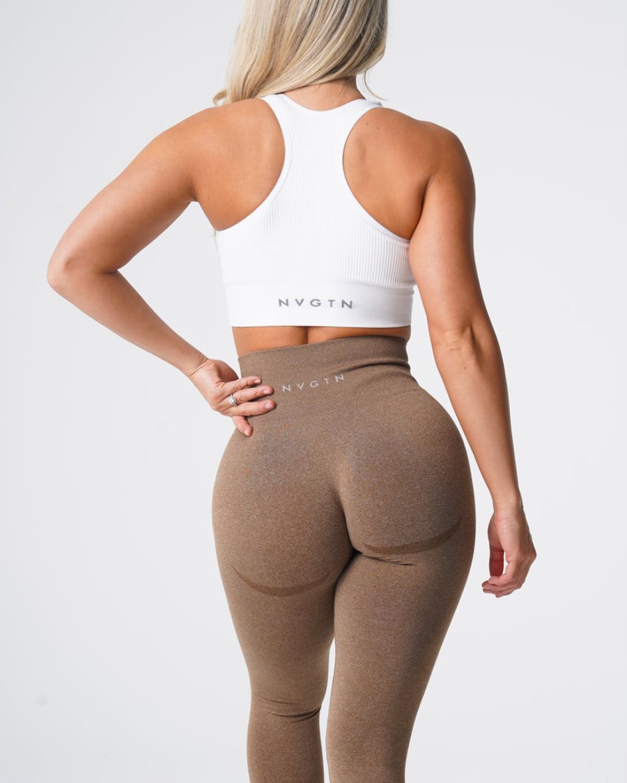 Leggins NVGTN Contour Seamless Mujer Marrones España | kA6JR3jW