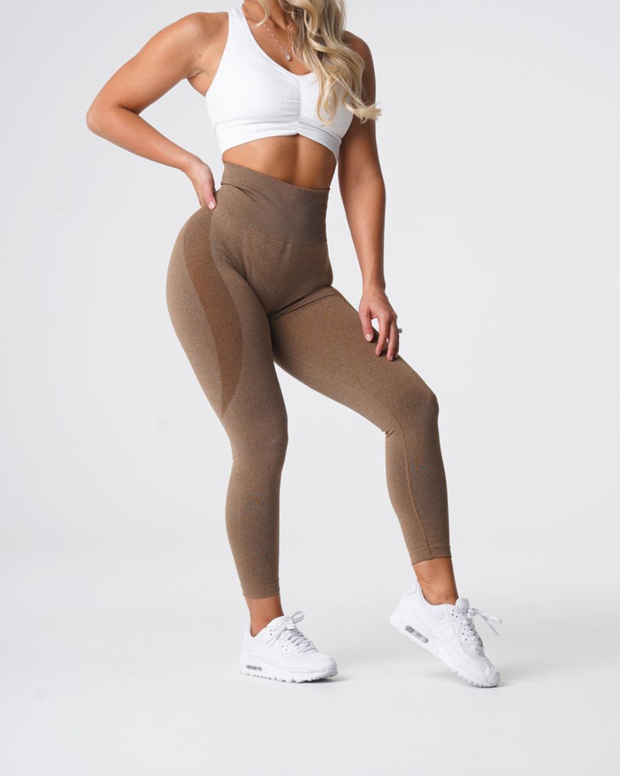 Leggins NVGTN Contour Seamless Mujer Marrones España | kA6JR3jW