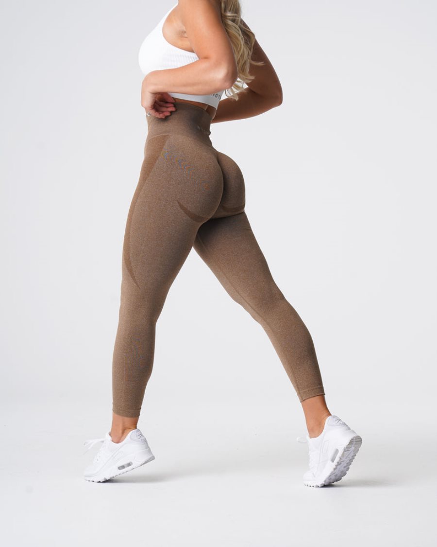 Leggins NVGTN Contour Seamless Mujer Marrones España | kA6JR3jW