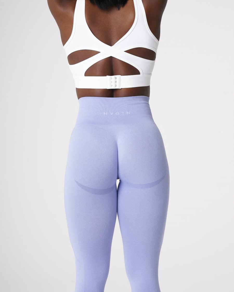 Leggins NVGTN Contour Seamless Mujer Moradas Claro España | jjPo192h