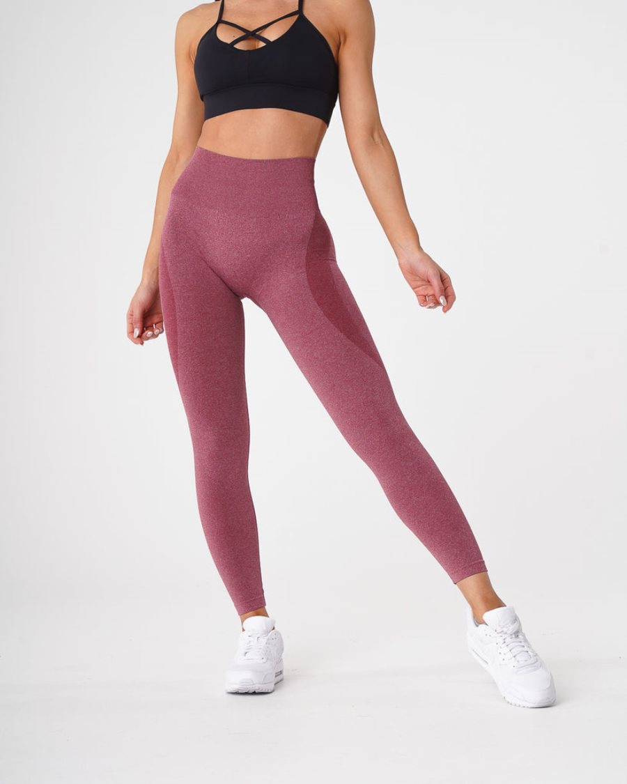 Leggins NVGTN Contour Seamless Mujer Moradas Rojas España | mCN9moek