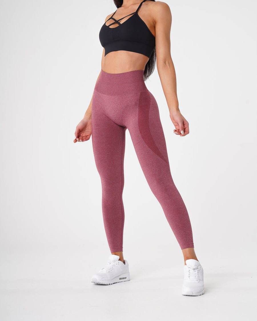 Leggins NVGTN Contour Seamless Mujer Moradas Rojas España | mCN9moek