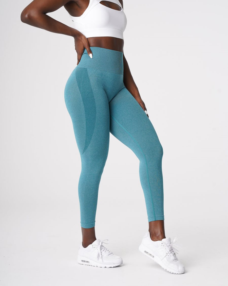 Leggins NVGTN Contour Seamless Mujer Turquesa España | TycFhZH4