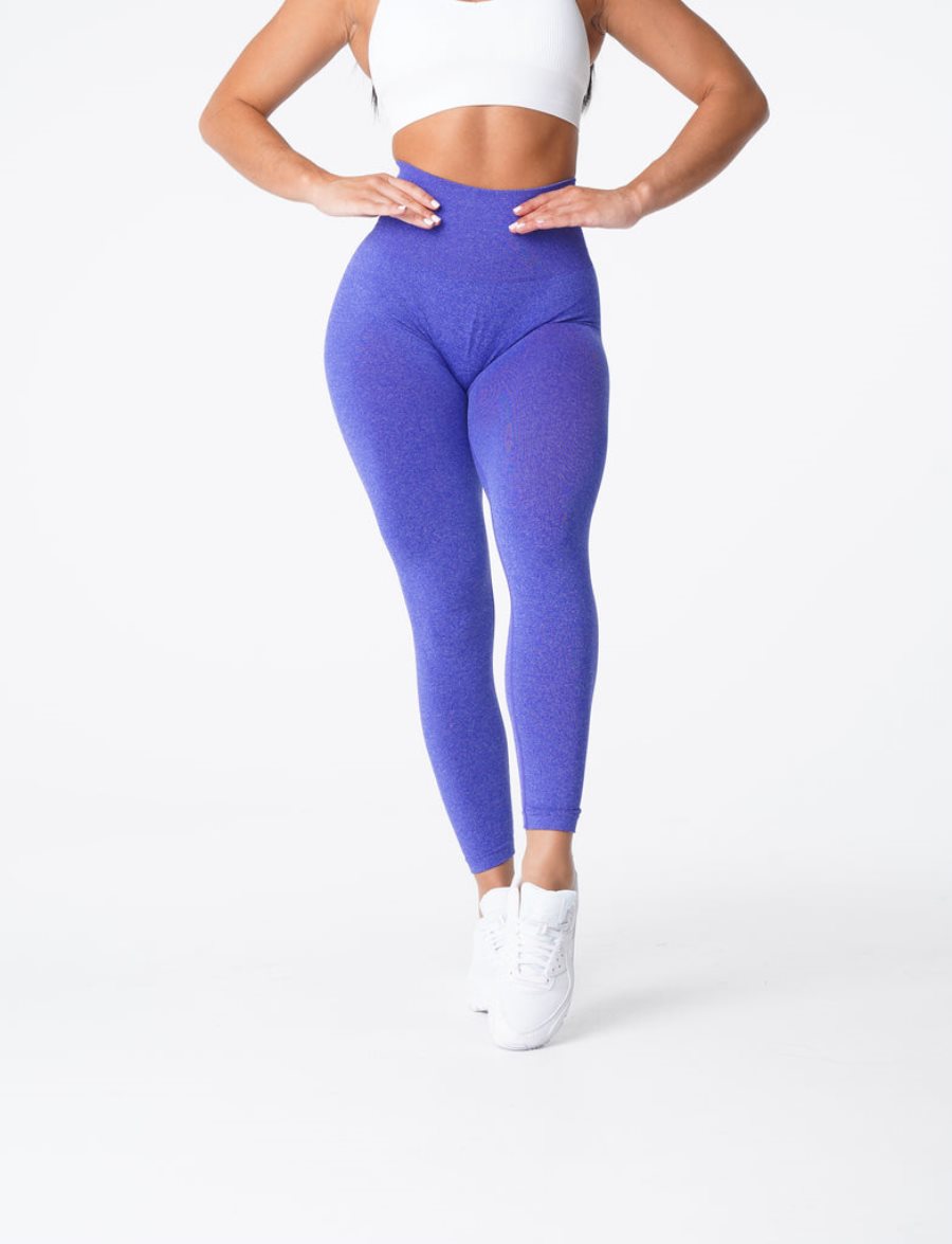 Leggins NVGTN Curve Seamless Mujer Azules España | DgWCqOnM