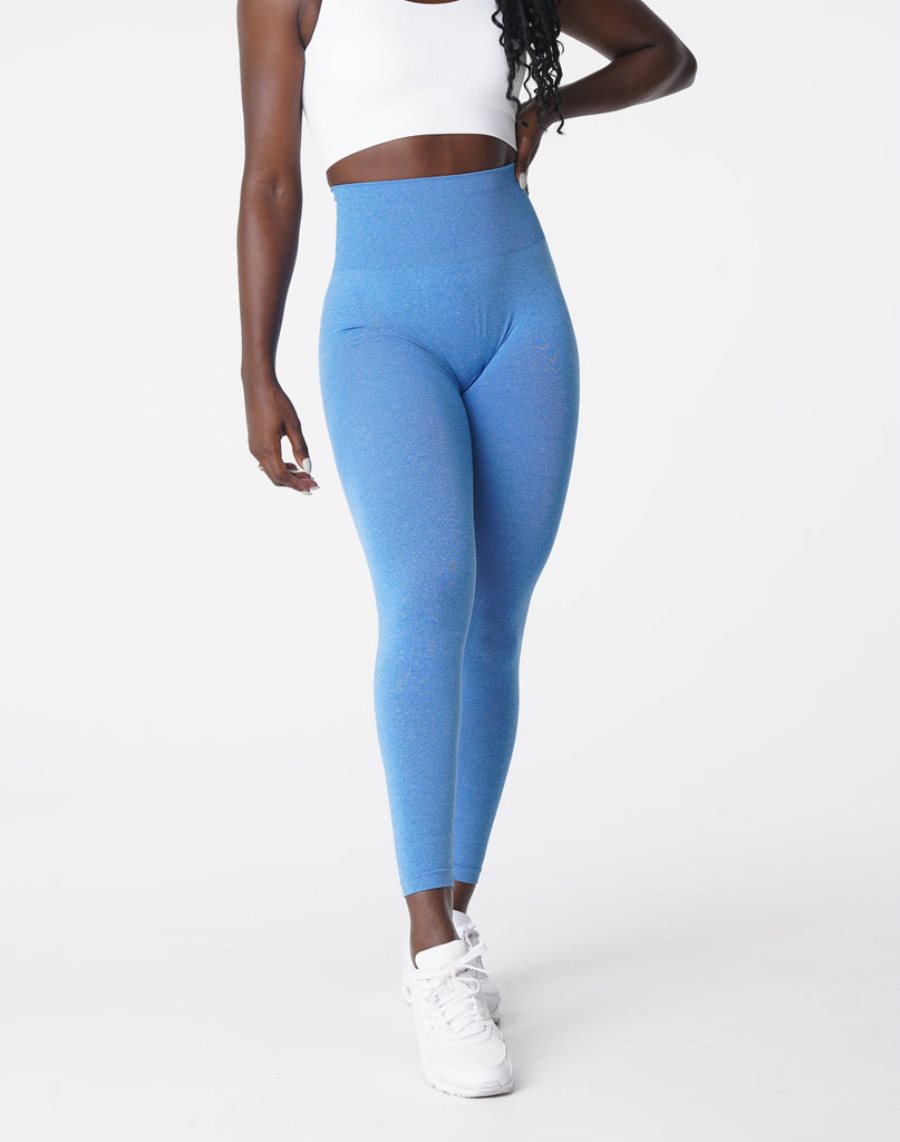 Leggins NVGTN Curve Seamless Mujer Azules España | erCnJ1ie