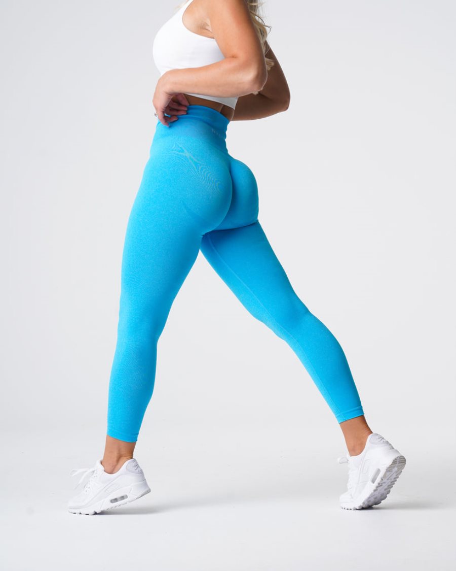 Leggins NVGTN Curve Seamless Mujer Azules España | hOfylVmY