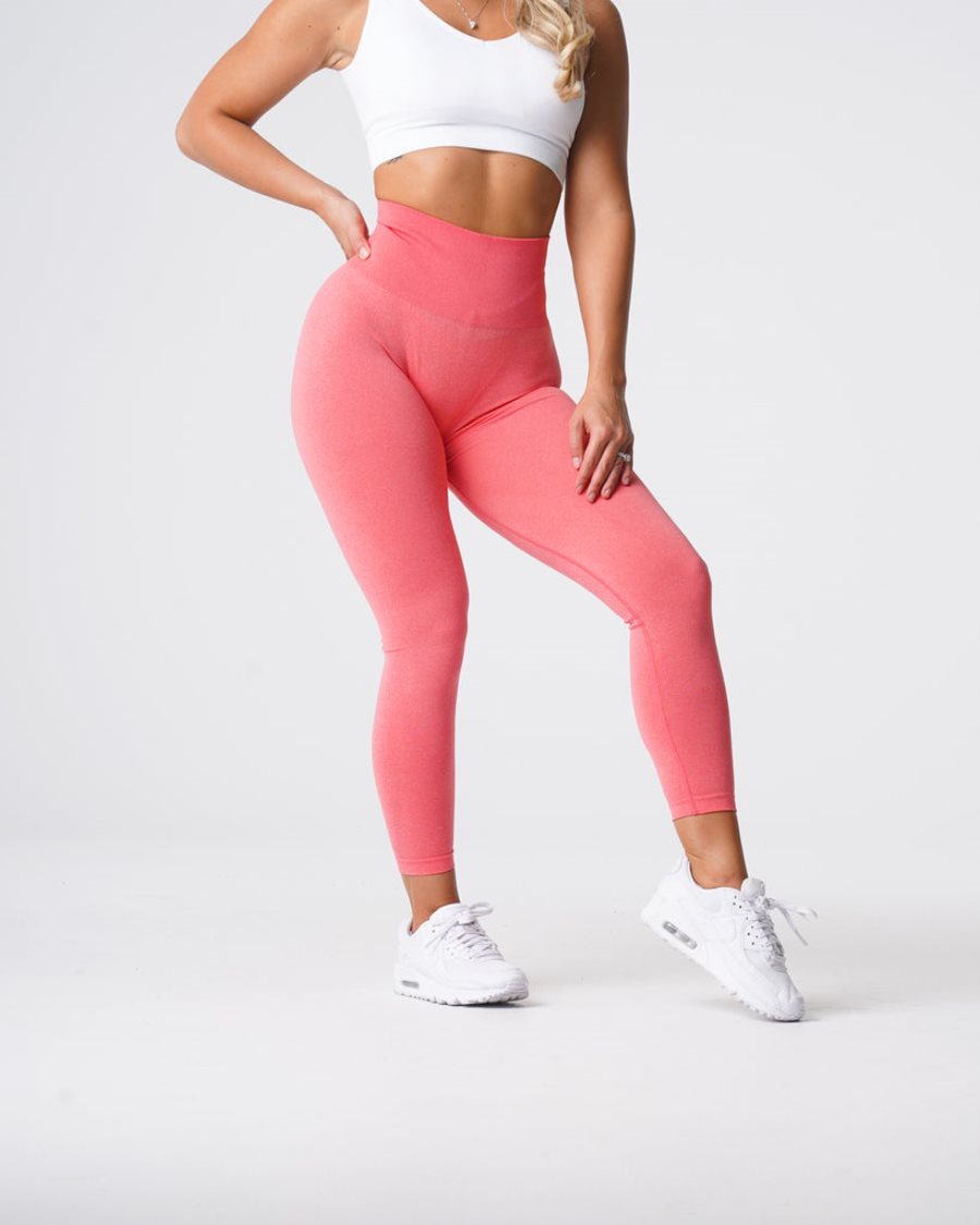 Leggins NVGTN Curve Seamless Mujer Coral España | A7y8M5d6